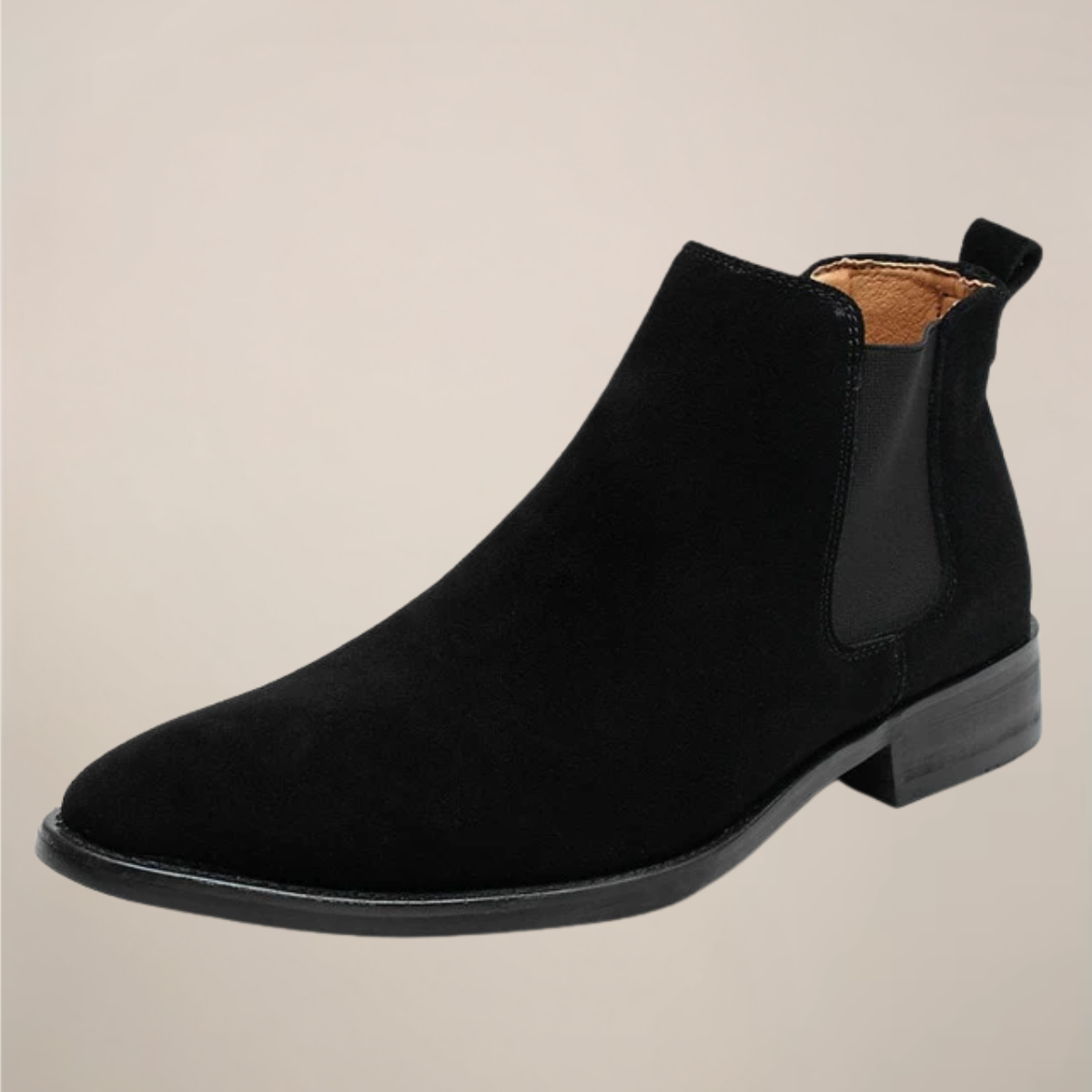 Classic Black Chelsea Boots For Men Ankle Fit 0