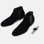 Classic Black Chelsea Boots For Men Ankle Fit 4