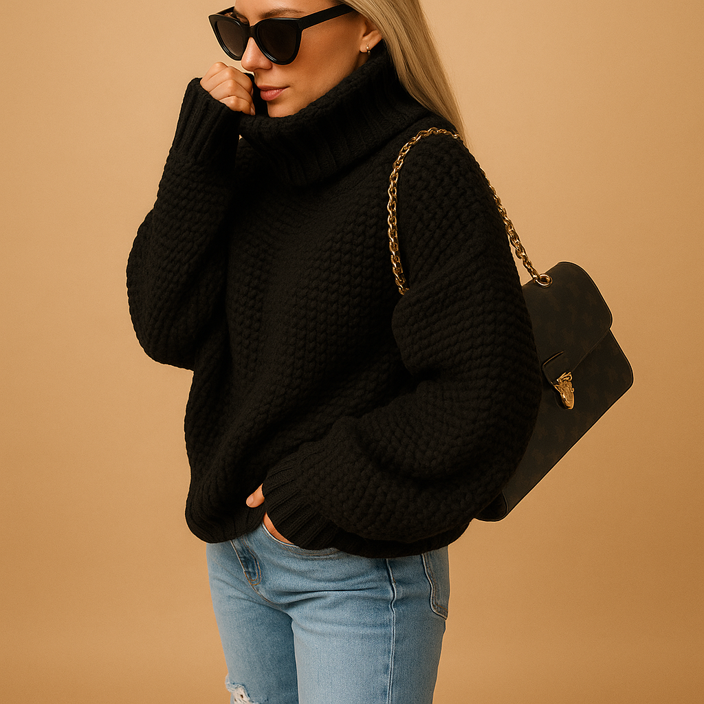 Cozy Wool Jumper Womens Chunky Knit Design 2