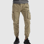 Effortless Black Cargo Jogger Pants For Men 1
