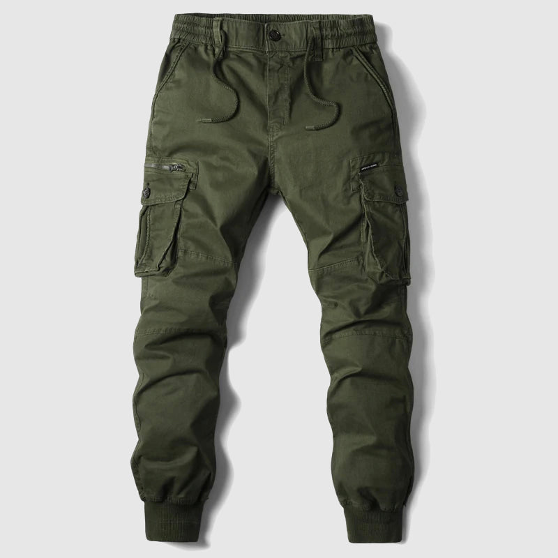 Effortless Black Cargo Jogger Pants For Men 5