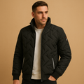 Effortless Black Puffer Jacket Classic Fit 0