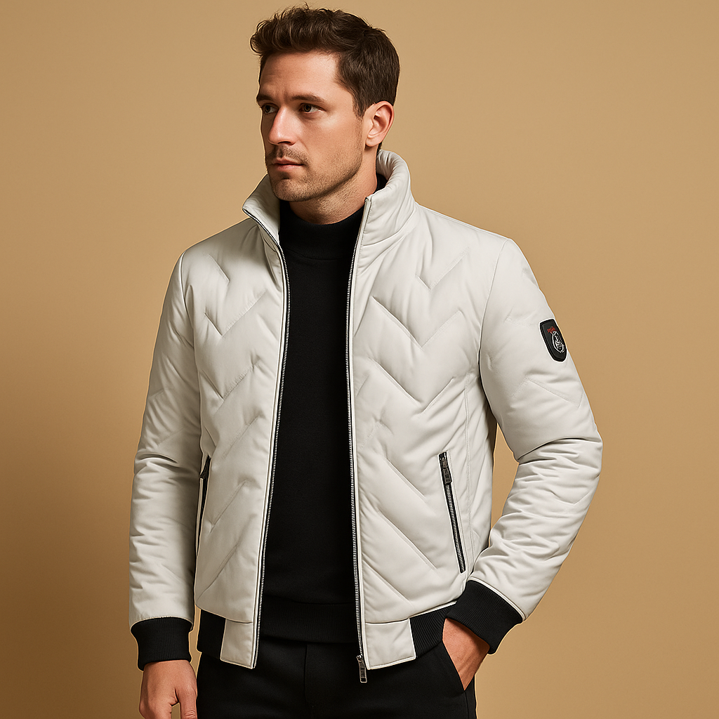 Effortless Black Puffer Jacket Classic Fit 2