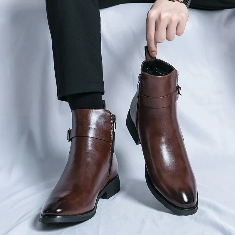 Effortless Chelsea Boots With Side Zipper Black 1