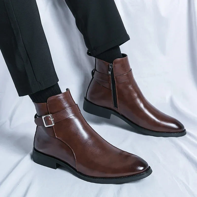 Effortless Chelsea Boots With Side Zipper Black 7