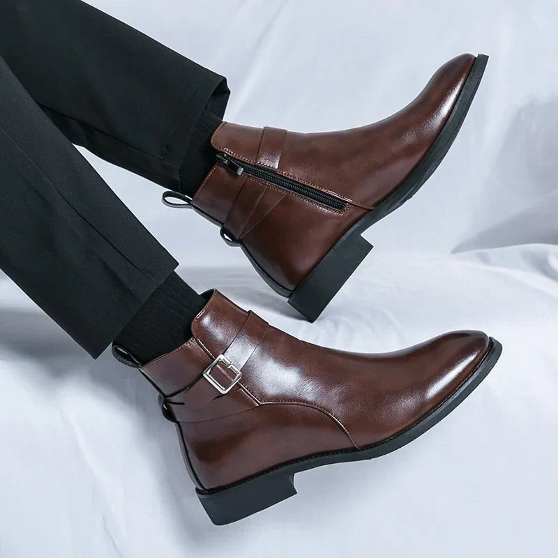Effortless Chelsea Boots With Side Zipper Black 8