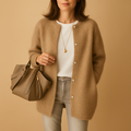 Effortless Long Cardigan With Front Buttons 0