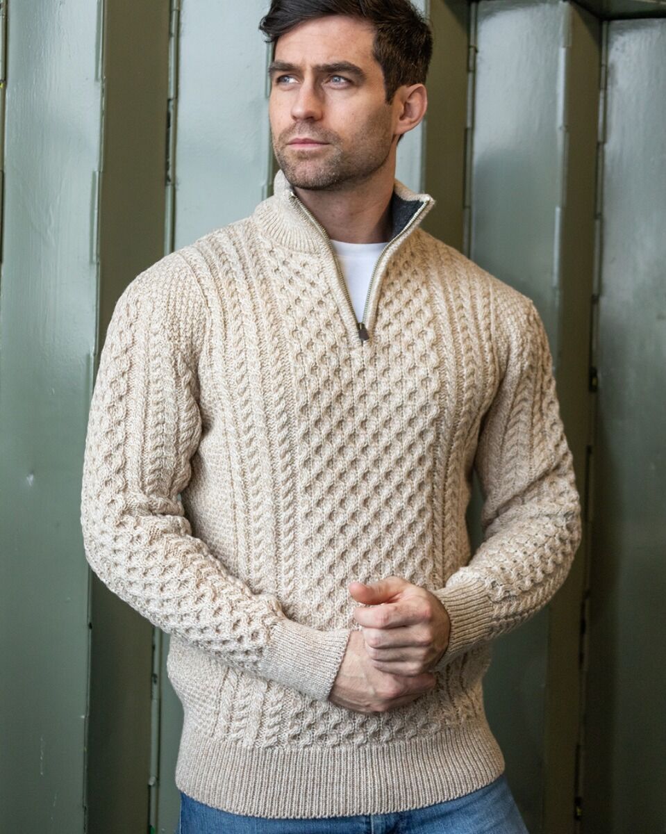 Effortless Men's Half Zip Jumper In Classic Knit 4