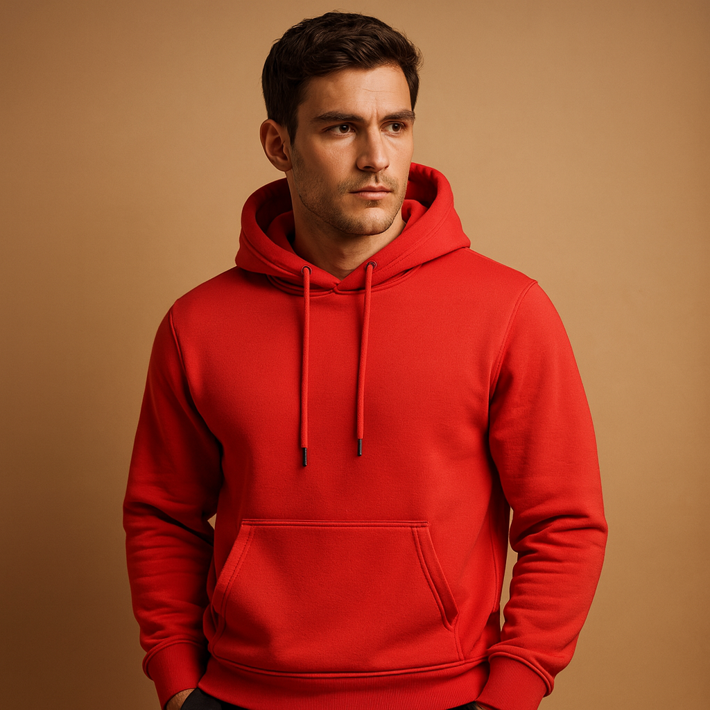 Effortless Men's Hoodie With Drawstring Casual Fit 7