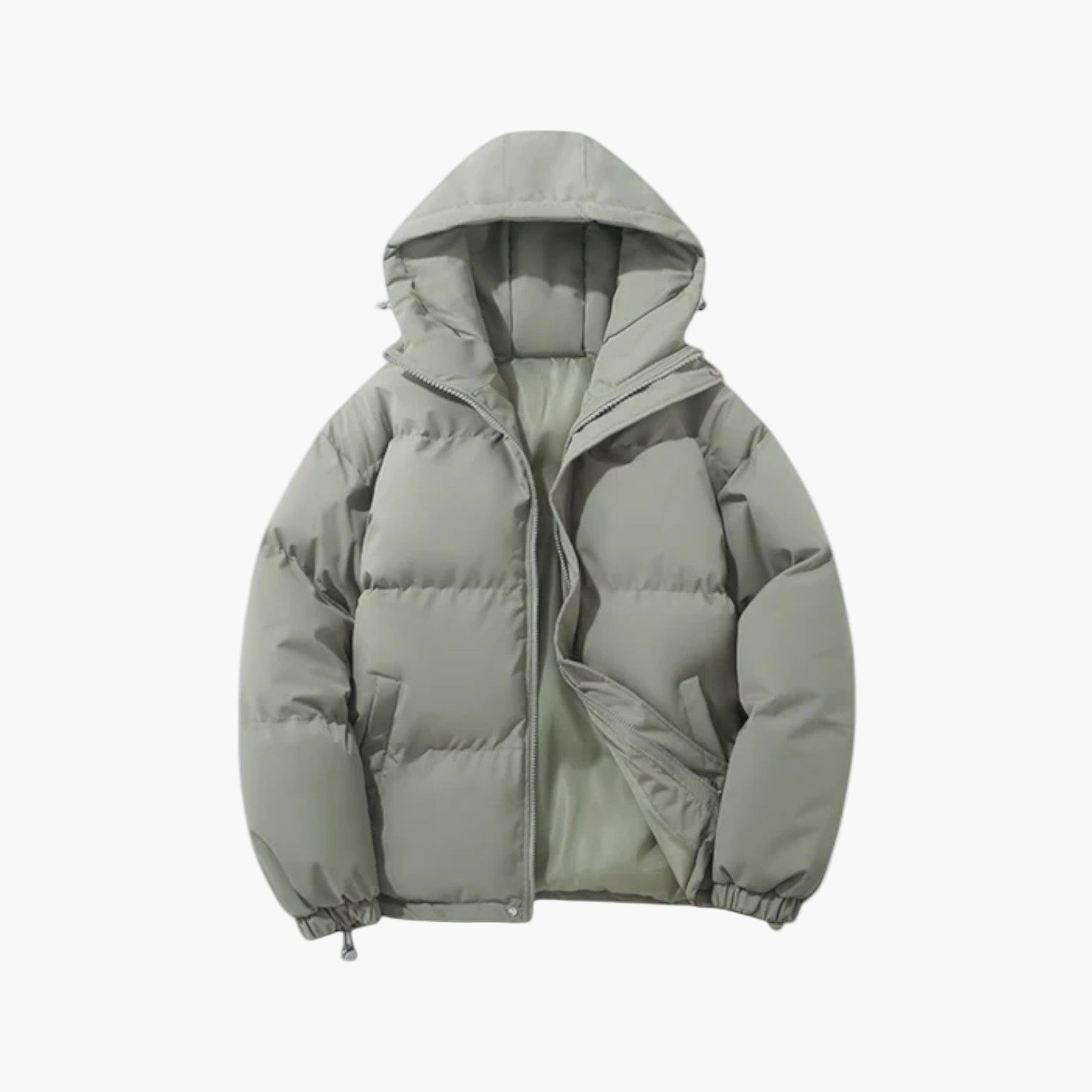 Effortless Men's Puffer Jacket, Hooded, Relaxed Fit 10