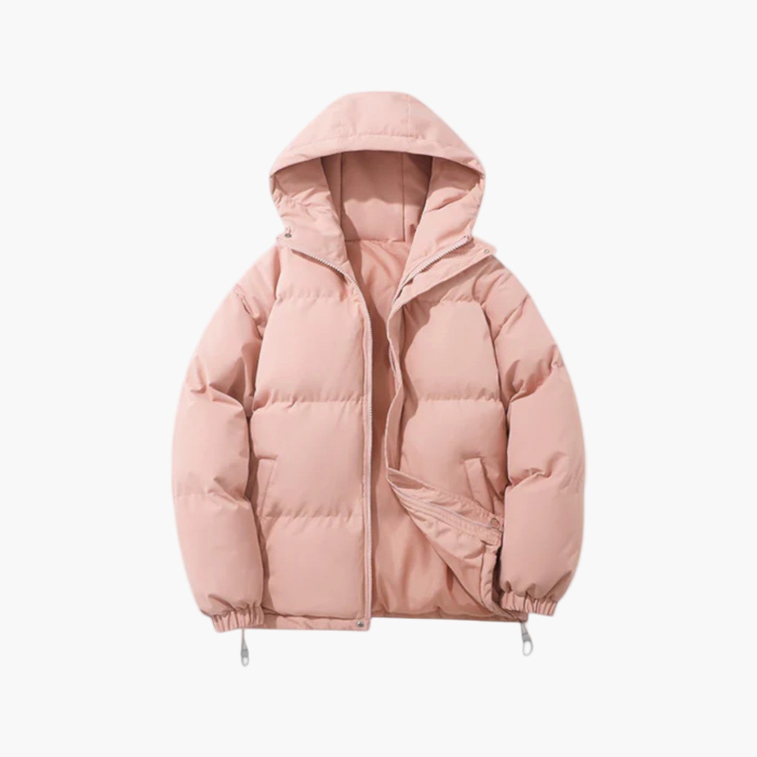 Effortless Men's Puffer Jacket, Hooded, Relaxed Fit 4