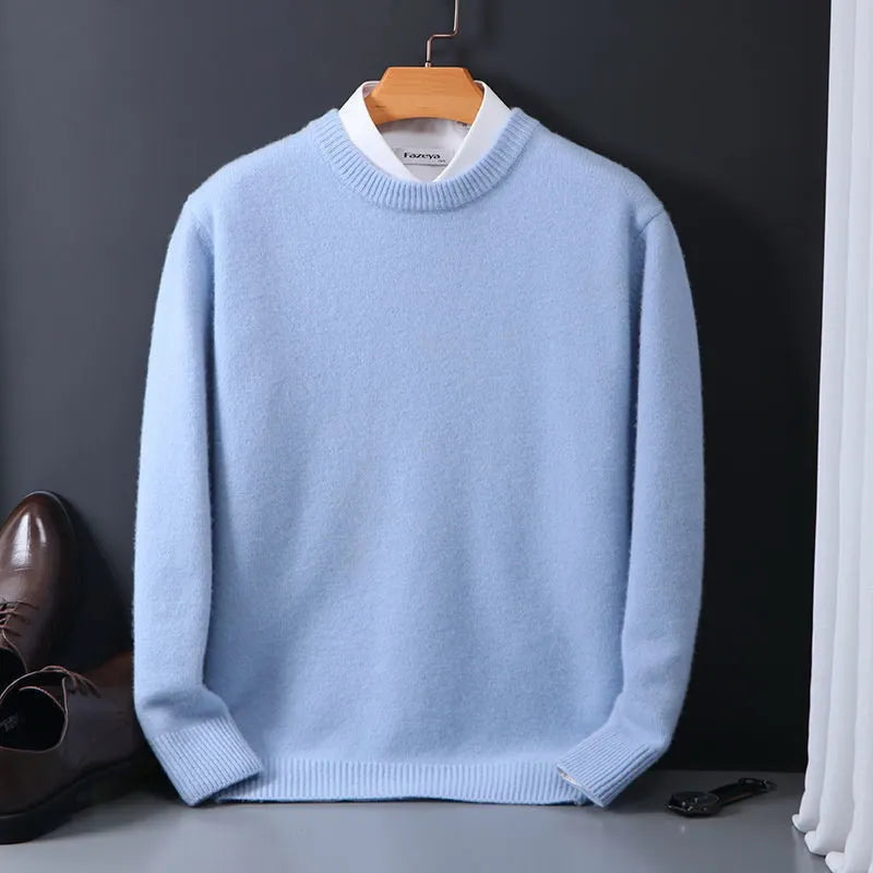Effortless Men's Sweater Classic Pullover Knit 3
