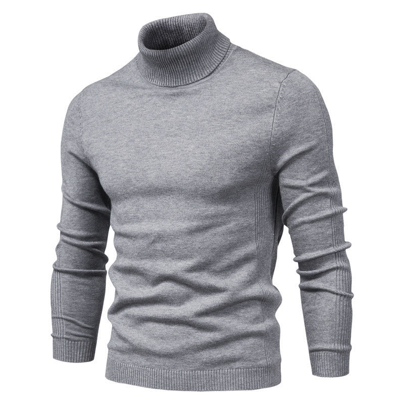 Effortless Men's Turtleneck Sweater, Relaxed Fit 0