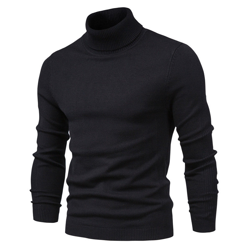Effortless Men's Turtleneck Sweater, Relaxed Fit 1