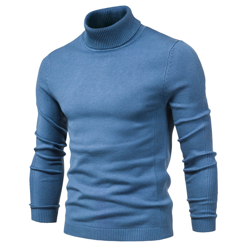 Effortless Men's Turtleneck Sweater, Relaxed Fit 2