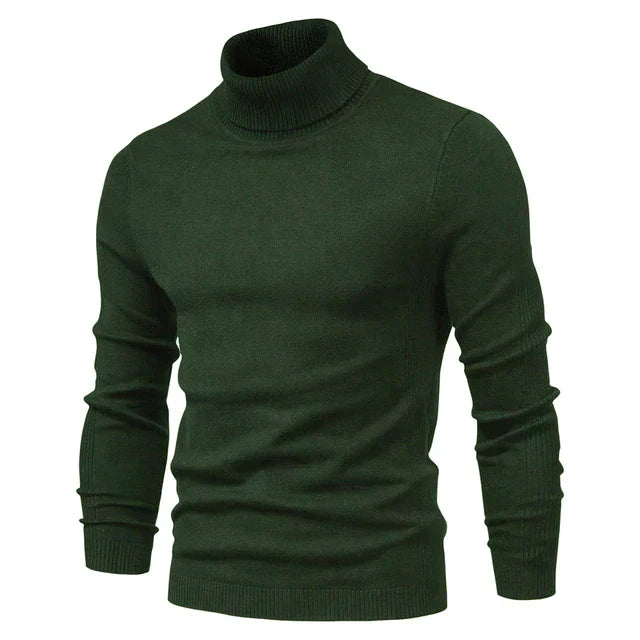 Effortless Men's Turtleneck Sweater, Relaxed Fit 4
