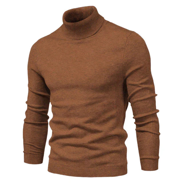 Effortless Men's Turtleneck Sweater, Relaxed Fit 7