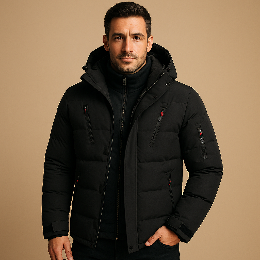 Effortless Men's Waterproof Winter Jacket With Hood 2