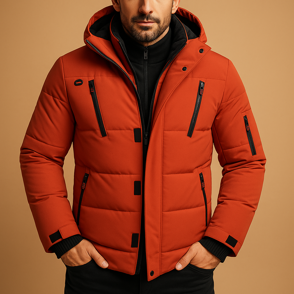 Effortless Men's Waterproof Winter Jacket With Hood 3