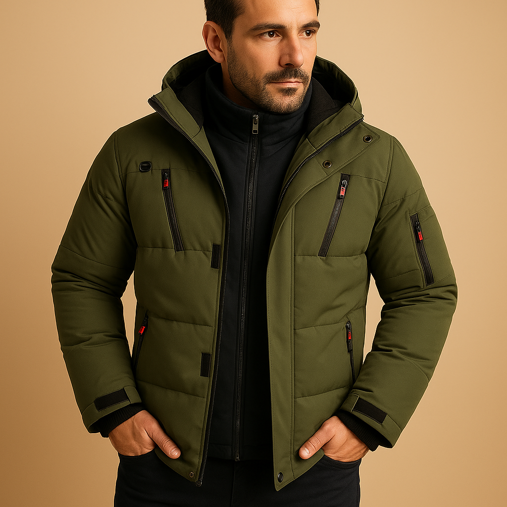 Effortless Men's Waterproof Winter Jacket With Hood 4