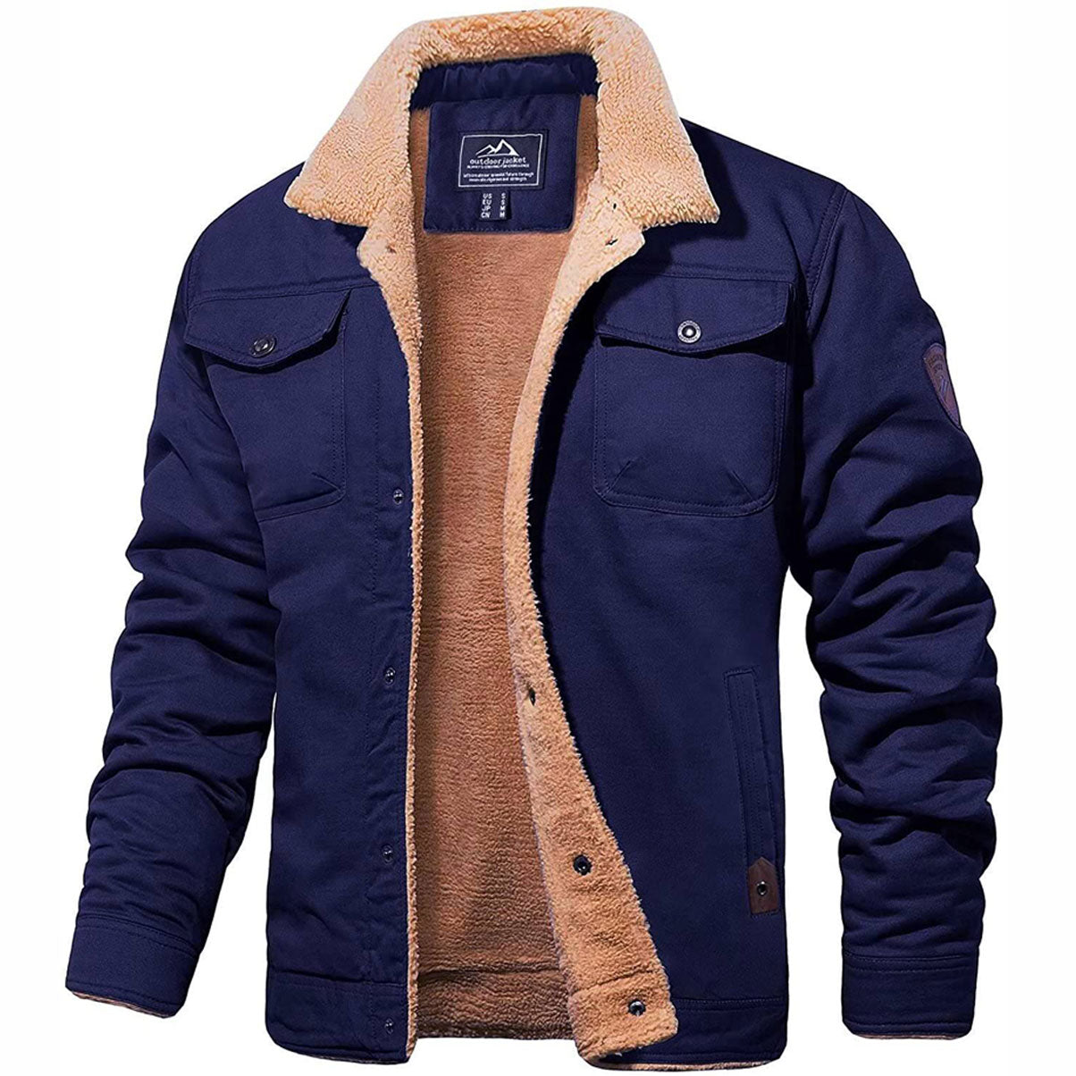 Effortless Men's Winter Jacket With Relaxed Fit 3