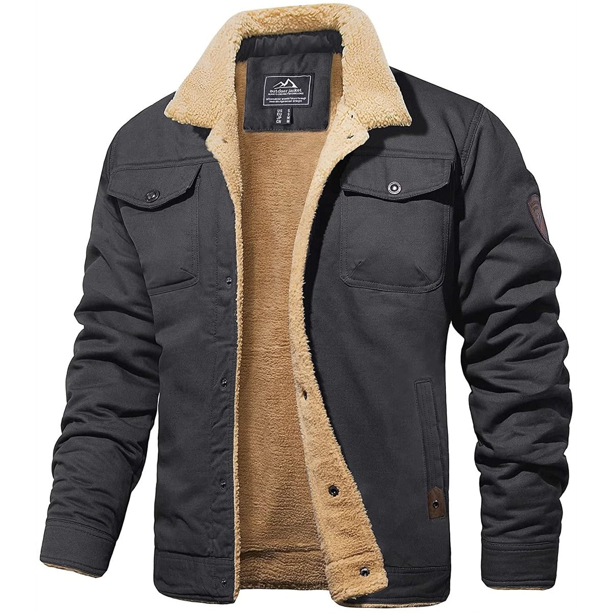 Effortless Men's Winter Jacket With Relaxed Fit 6