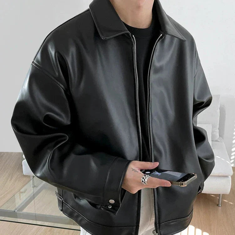 Effortless Mens Bomber Jacket With Oversized Fit 0
