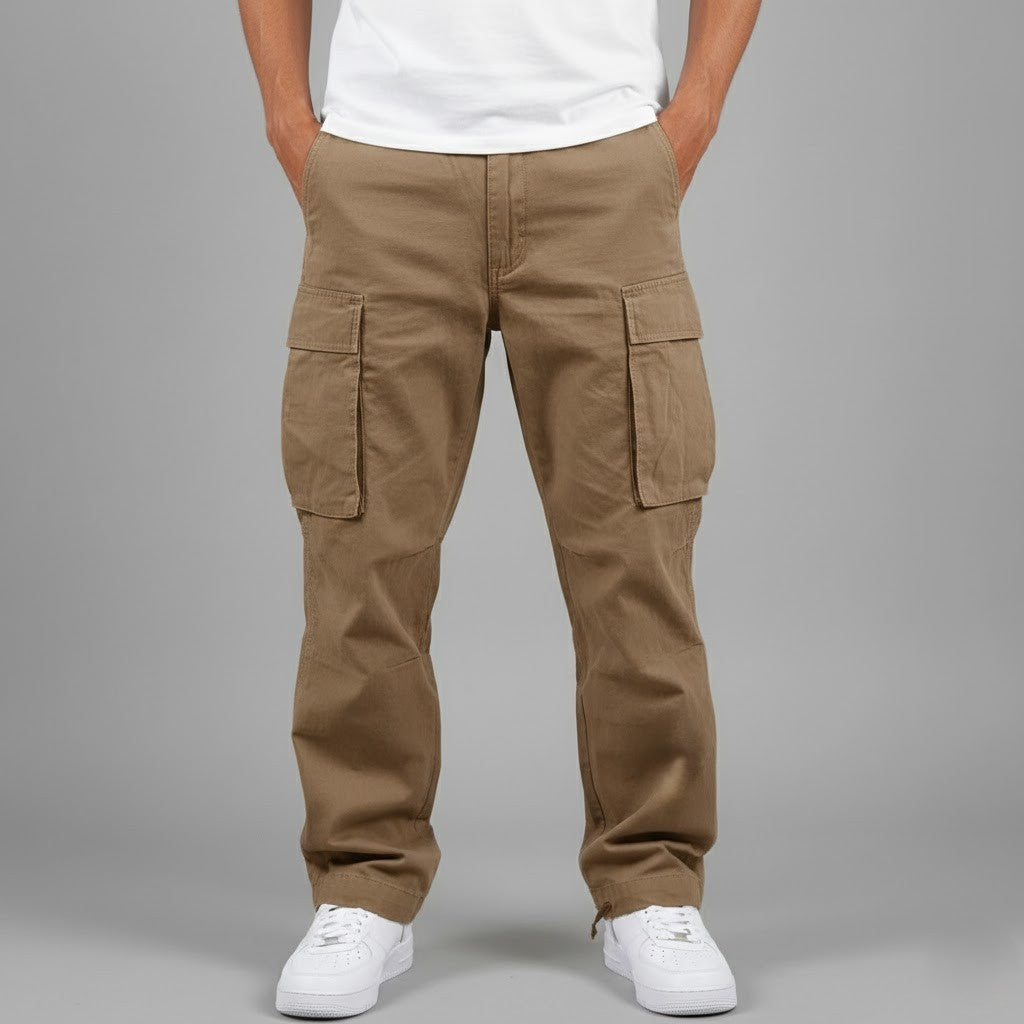 Effortless Mens Cargo Pants With Side Pockets 1
