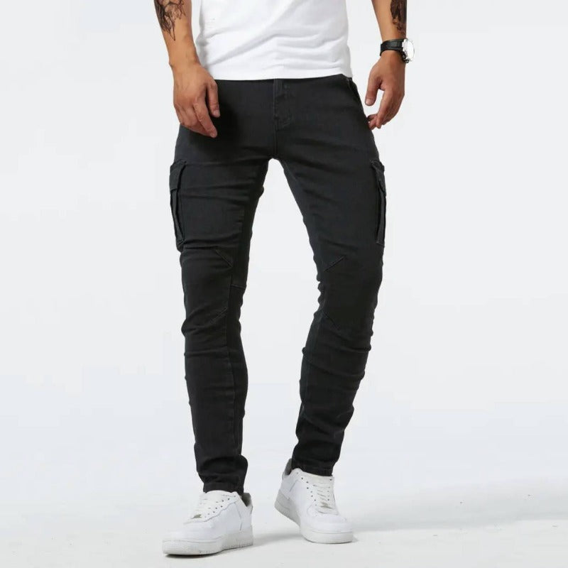Effortless Mens Cargo Pants With Stretch Fit 1