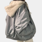 Effortless Puffer Jacket Women With Hooded Design 1
