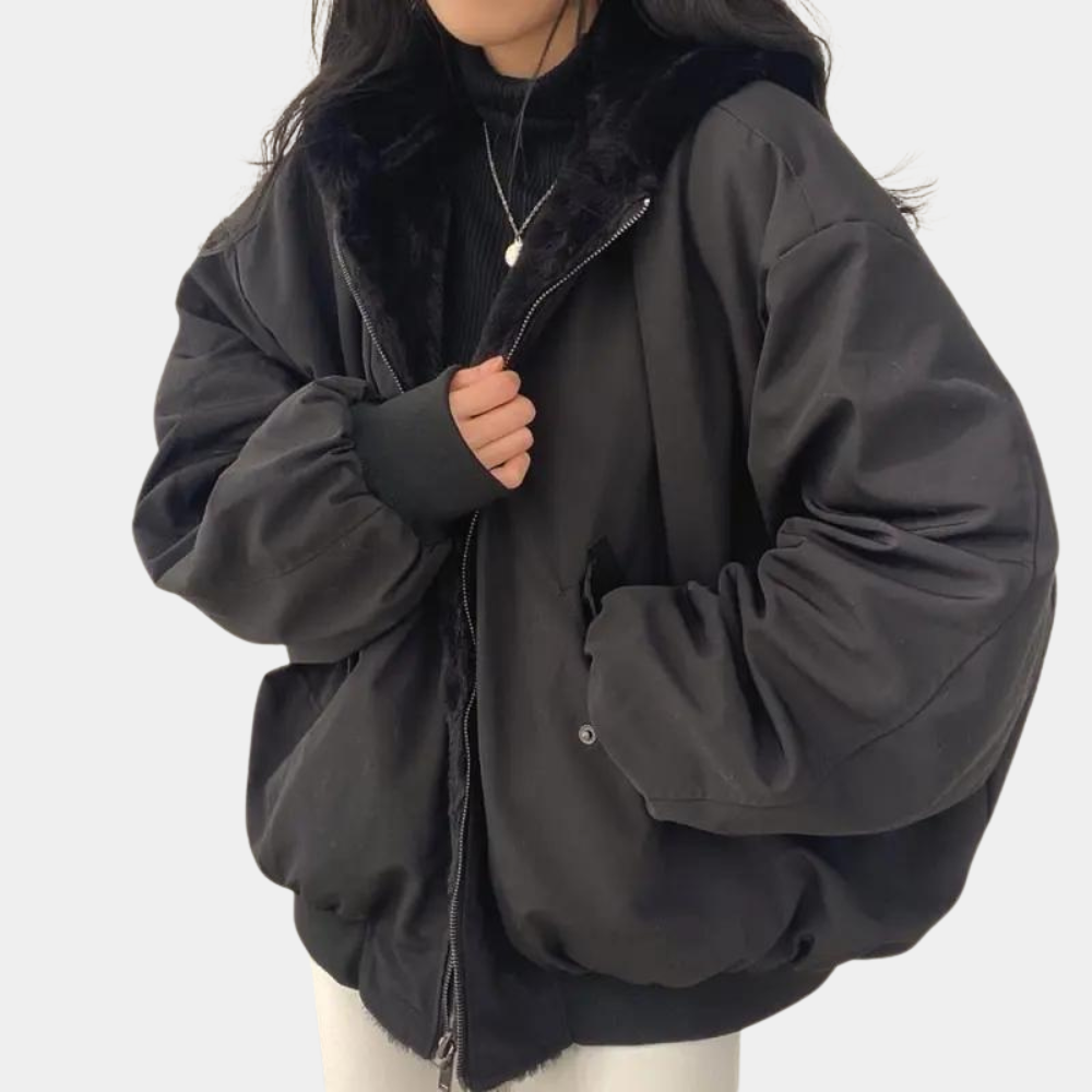 Effortless Puffer Jacket Women With Hooded Design 4