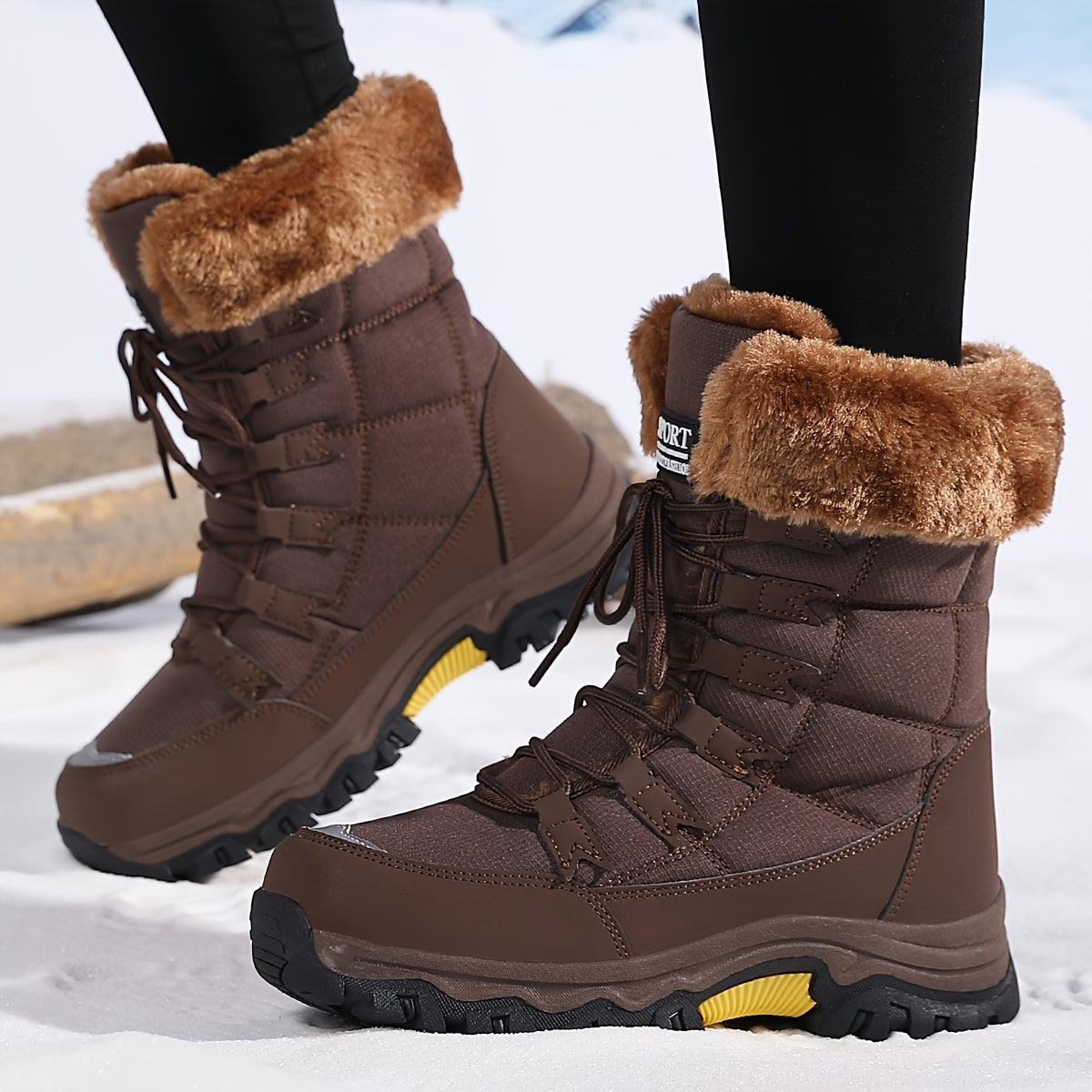 Effortless Snow Boots Women With Insulation Grip 6