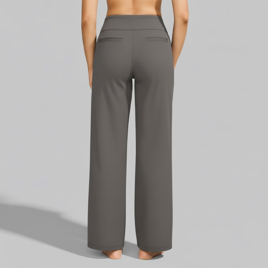 Effortless Stretchable Work Pants With Elastic Waistband 1