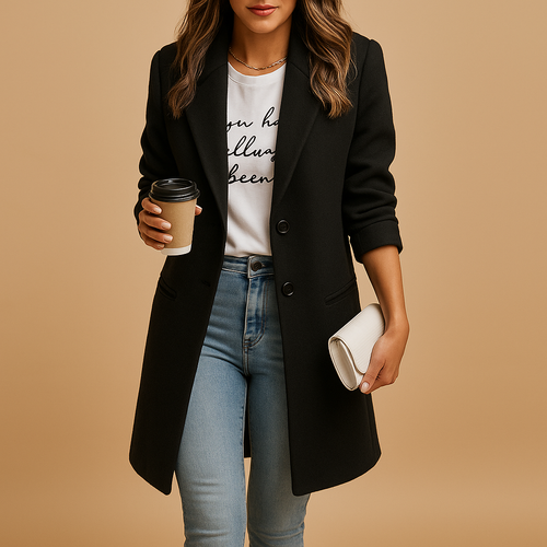 Effortless Women's Coat Longline Tailored Fit 0