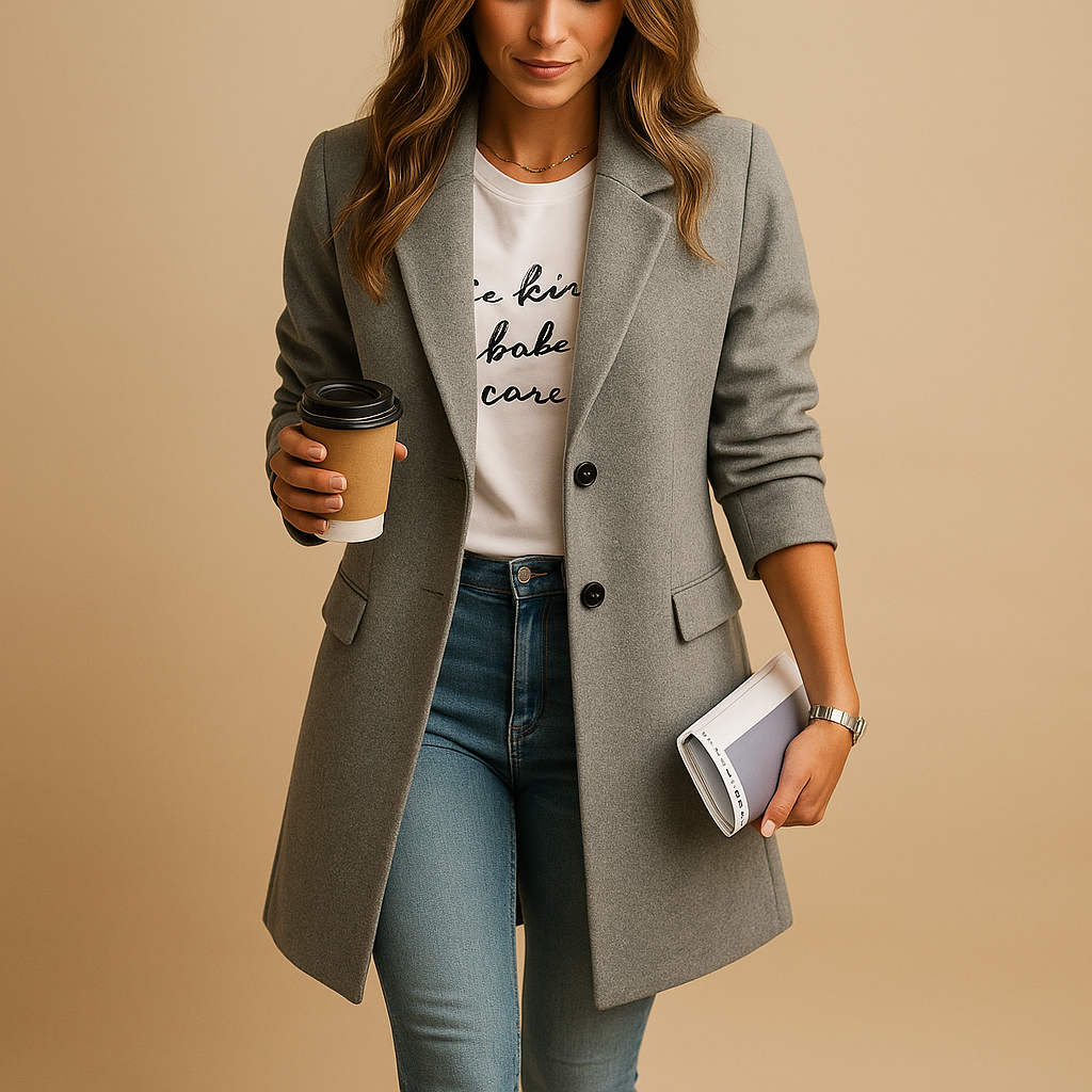 Effortless Women's Coat Longline Tailored Fit 1