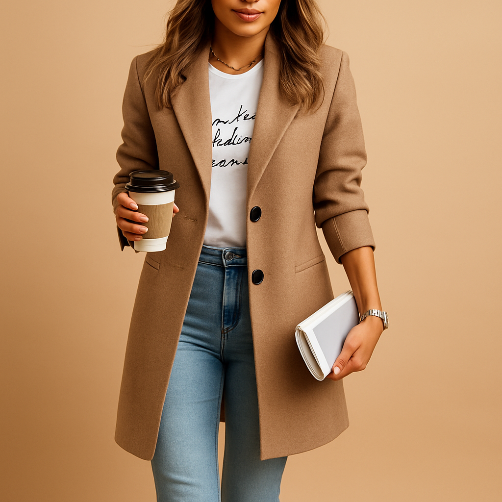 Effortless Women's Coat Longline Tailored Fit 2