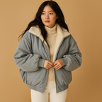 Effortless Women's Coat With Hood For Winter 0