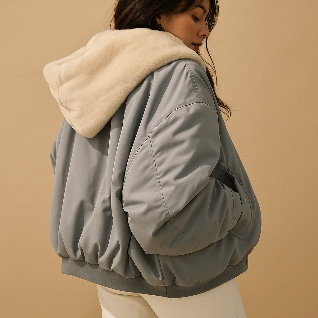 Effortless Women's Coat With Hood For Winter 1