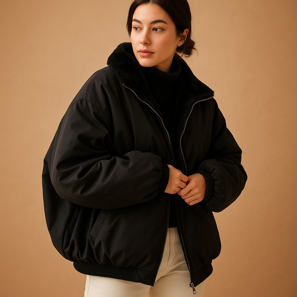 Effortless Women's Coat With Hood For Winter 3