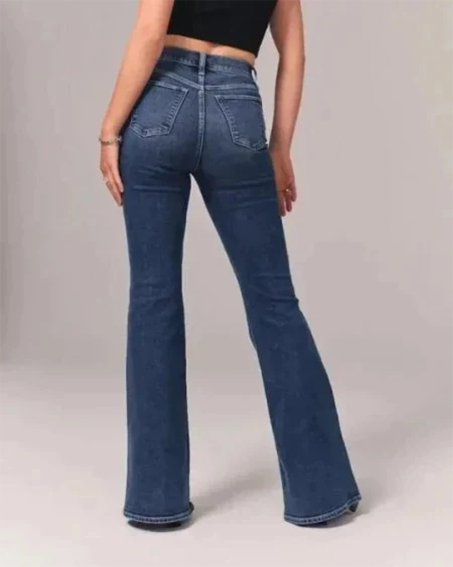 Effortless Women's Flare Jeans With High Waist 1