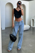 Effortless Women's Jeans Relaxed Fit Straight-Leg 0
