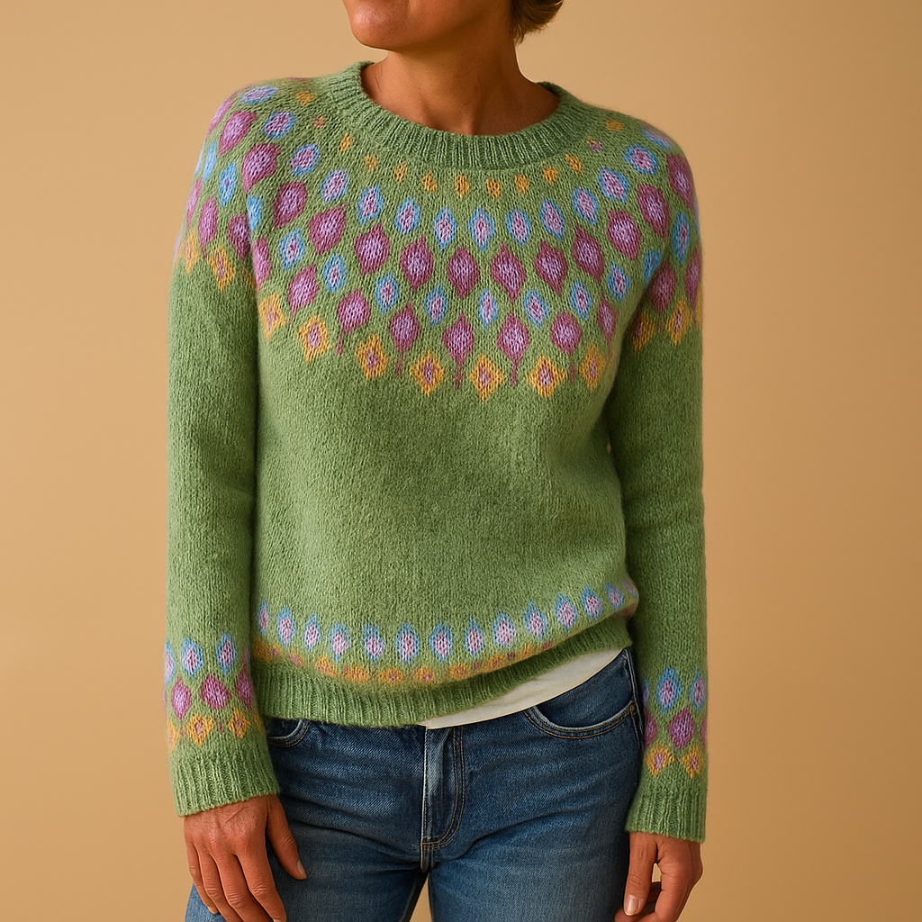 Effortless Women's Jumper With Unique Pattern 0