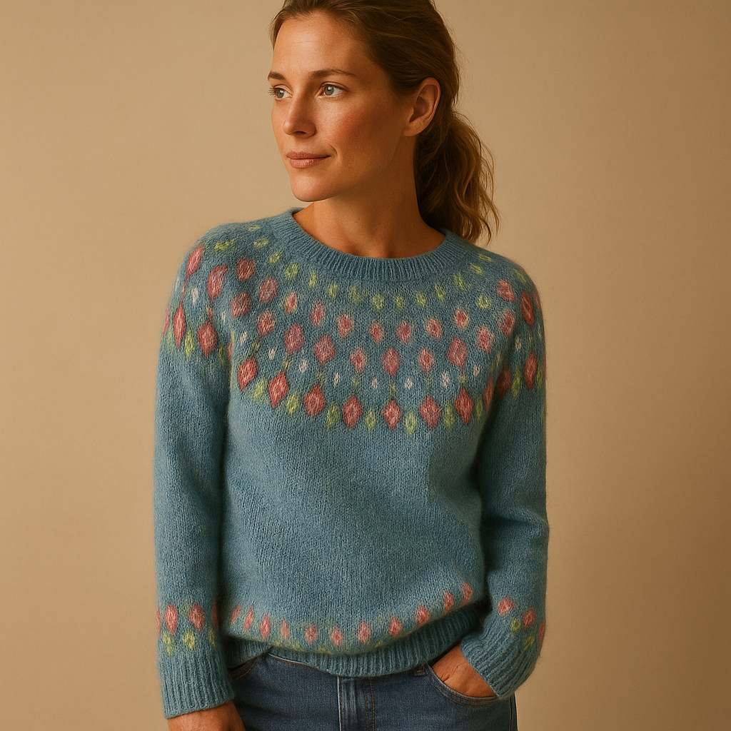 Effortless Women's Jumper With Unique Pattern 1
