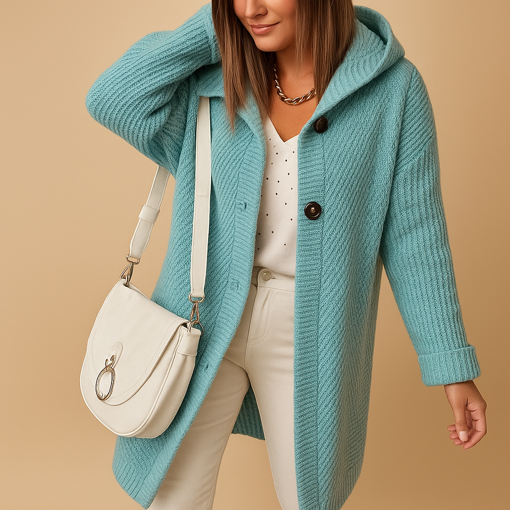 Effortless Women's Oversized Cardigan, Soft Knit 4