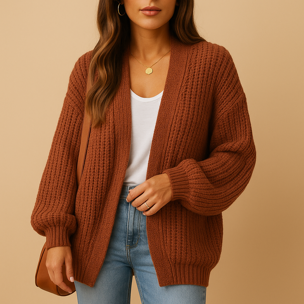 Effortless Womens Cardigan With Relaxed Fit Style 1
