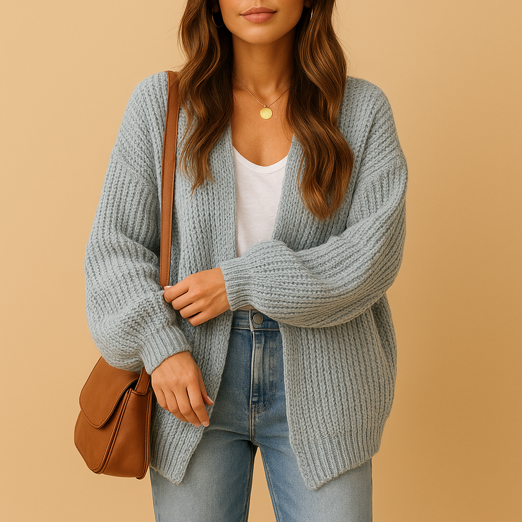 Effortless Womens Cardigan With Relaxed Fit Style 2