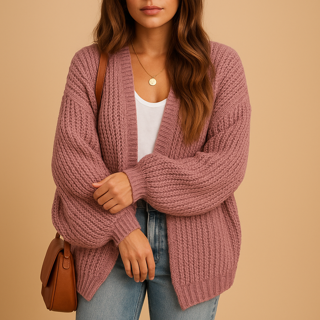 Effortless Womens Cardigan With Relaxed Fit Style 3