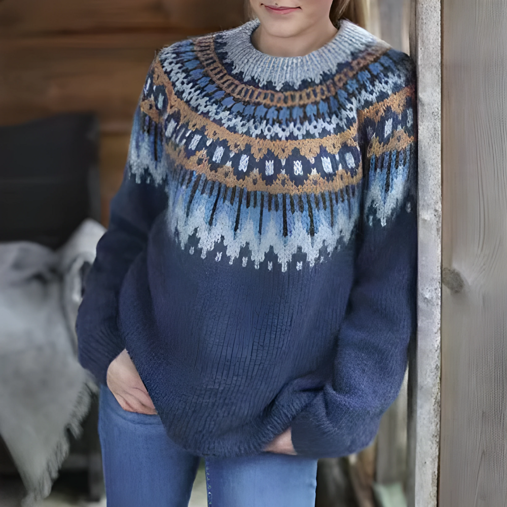 Effortless Womens Christmas Jumper With Long Sleeves 0