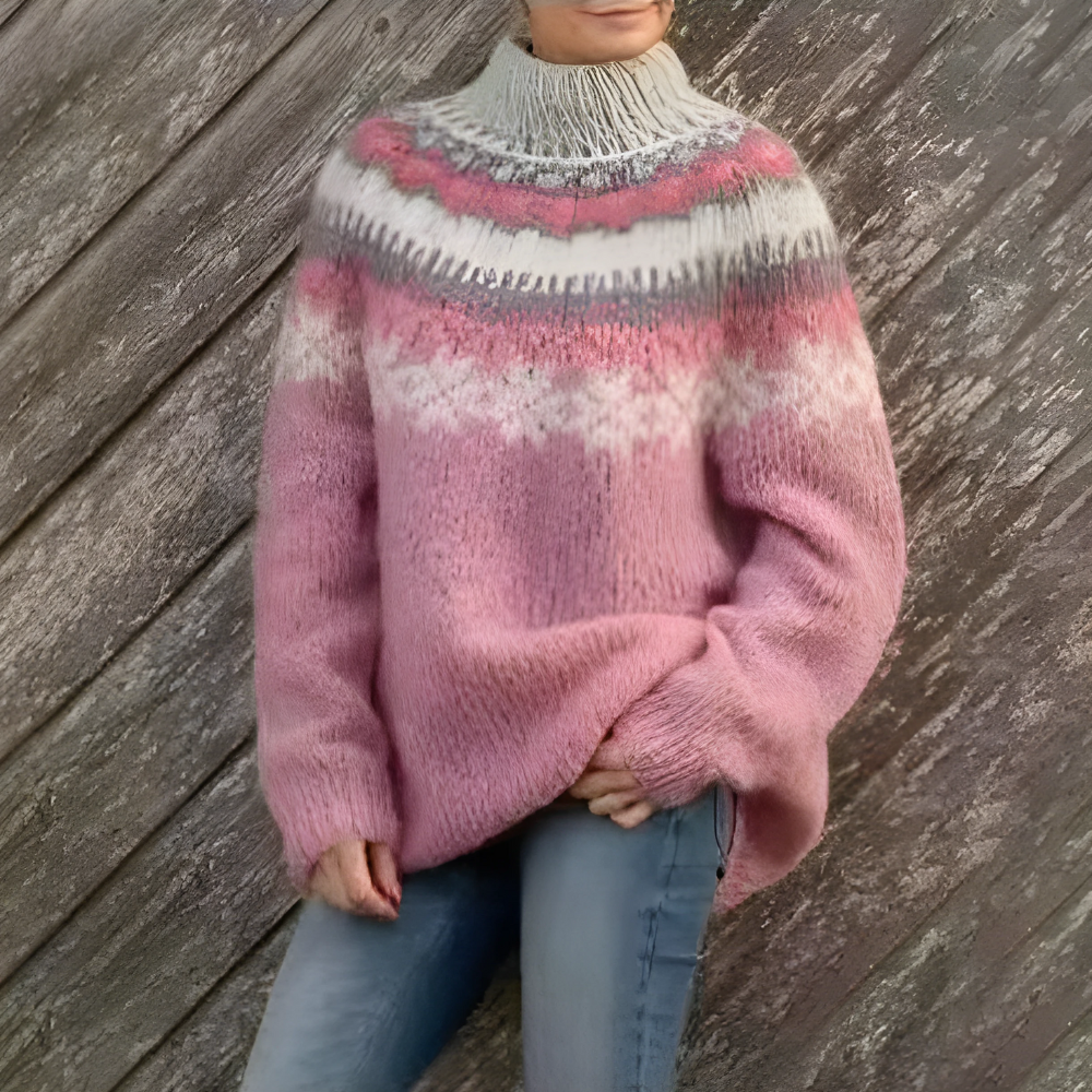 Effortless Womens Christmas Jumper With Long Sleeves 2