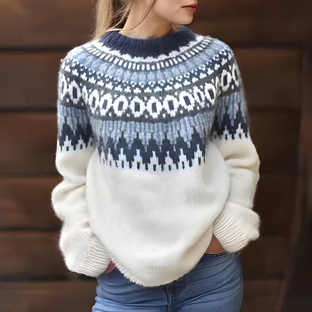 Effortless Womens Christmas Jumper With Long Sleeves 3